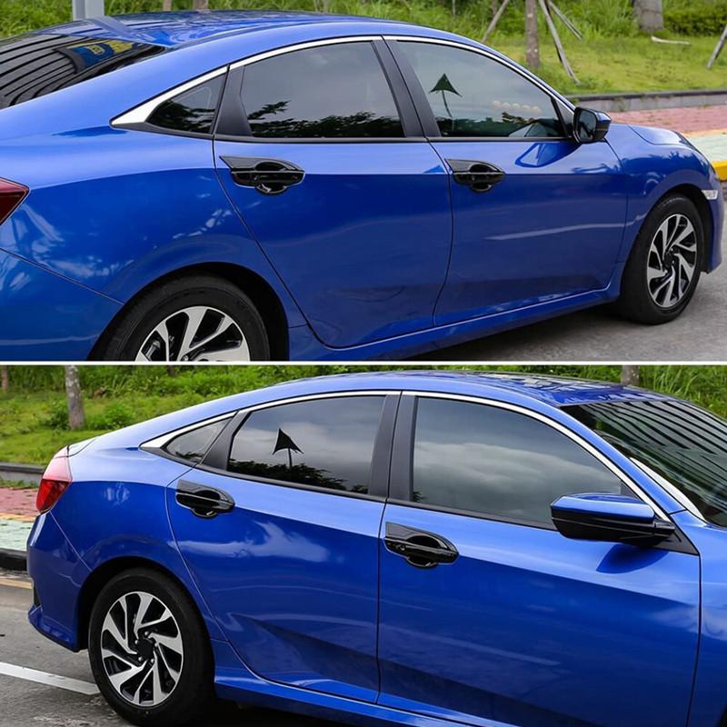 4PCS For Honda Civic 10th Gen 2016 2017 2018    ABS Exterior Door Handle Bowl Cover Trims Car Accessories