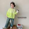 Girls Spring Autumn Gradient Long Sleeve Sweatshirt Top