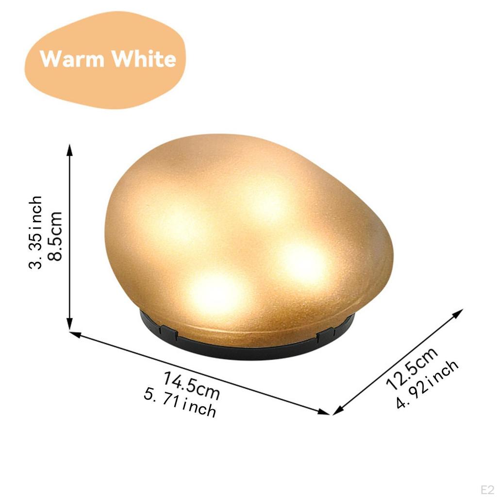 Pebble Shape Landscape Light Solar Powered Garden Lamp,Creative,Decorative,Outdoor for Walkway