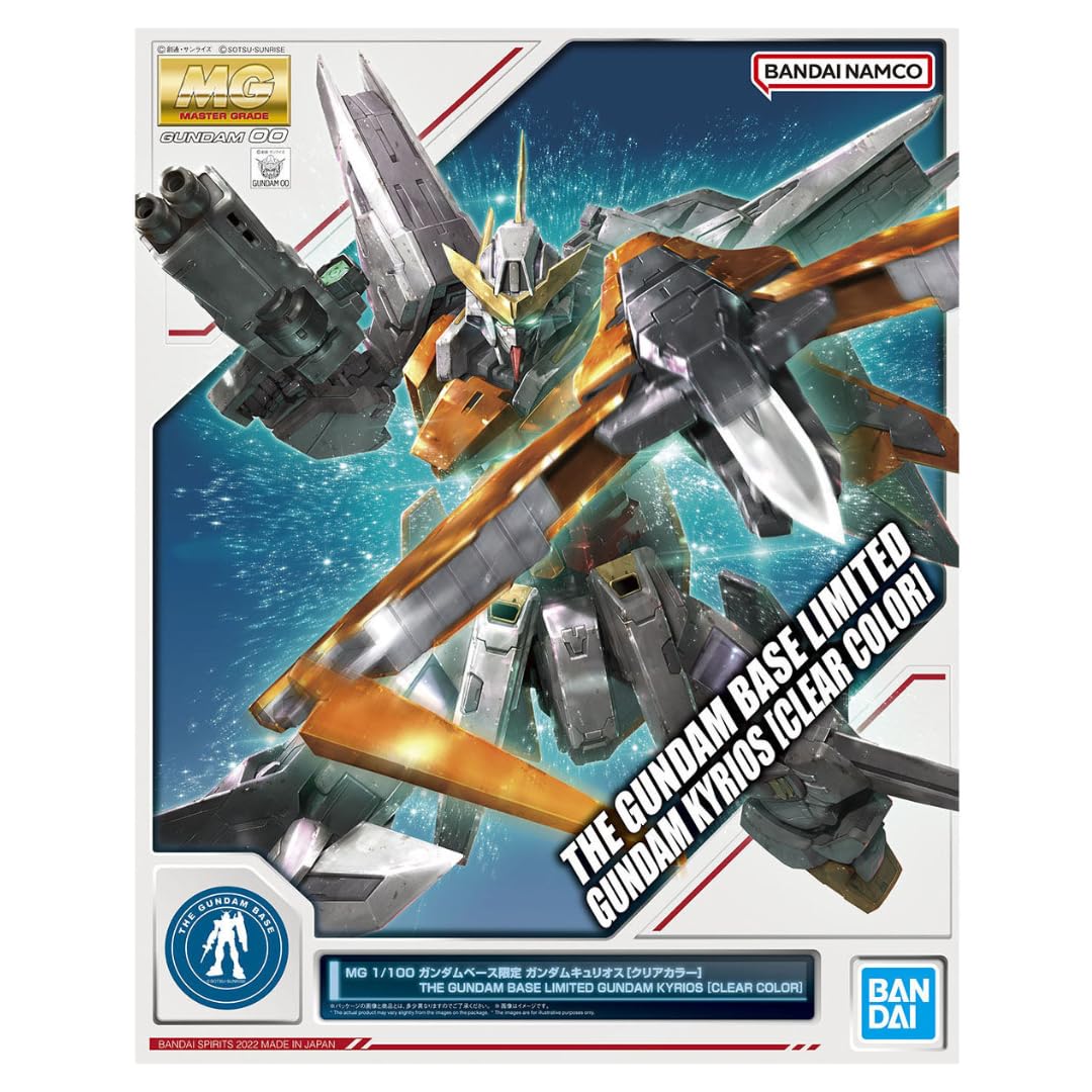 Bandai MG 1/100 Gundam Base Limited Gundam Kyrios [Clear Color] Mobile Suit Gundam 00