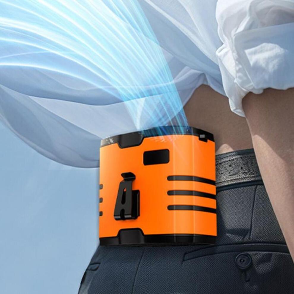 Draagbare ventilator - 10 instelbare snelheden, oplaadbare batterij van 10.000 mAh, display. Luchtreiniger - ionisator.