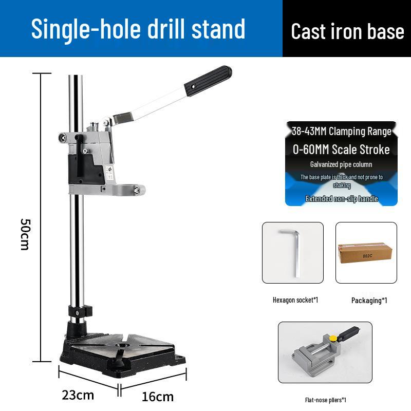 High-Precision Multi-Functional Drill Press Stand for Handheld Rotary Drills
