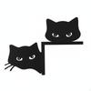 Schwarze Katze Türrahmen Dekoration Cartoon Stil Topper Bauhaus Dekoration für Innen,