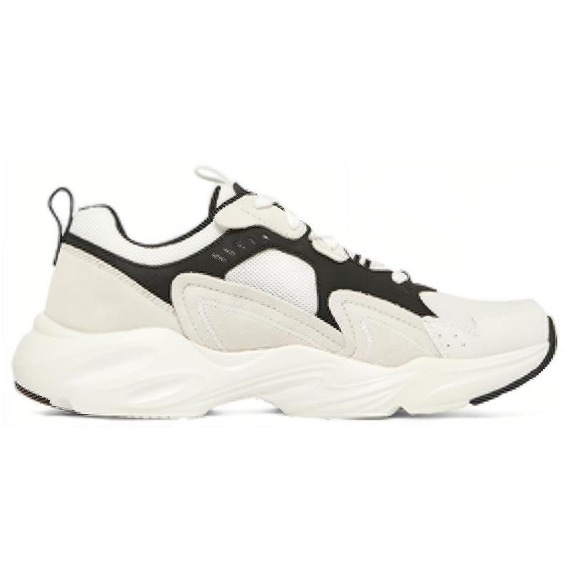 Skechers D'LITES 4.0 Men Mesh Low Top Dad Shoes White Black 894073-WBK
