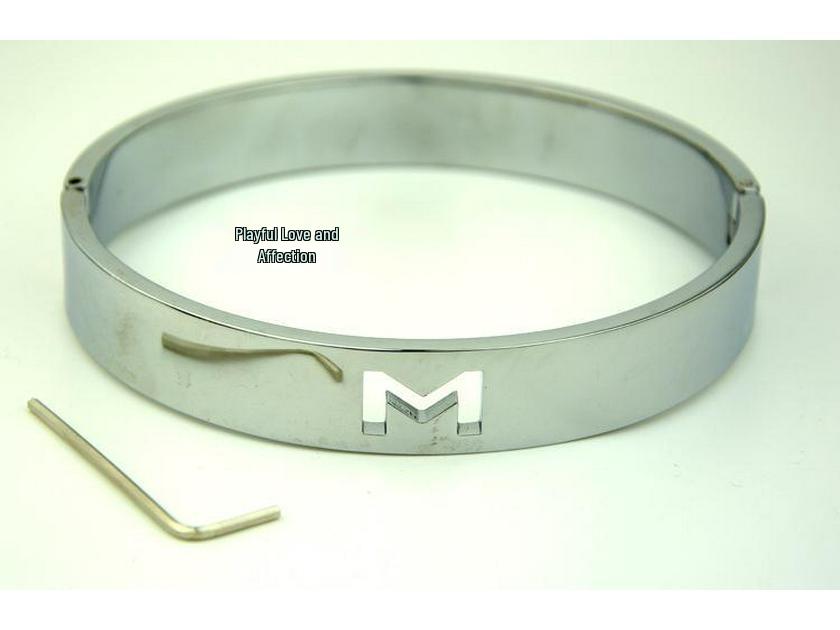 Metal Traction Collar with Nipple Clamps for BDSM Slave Training