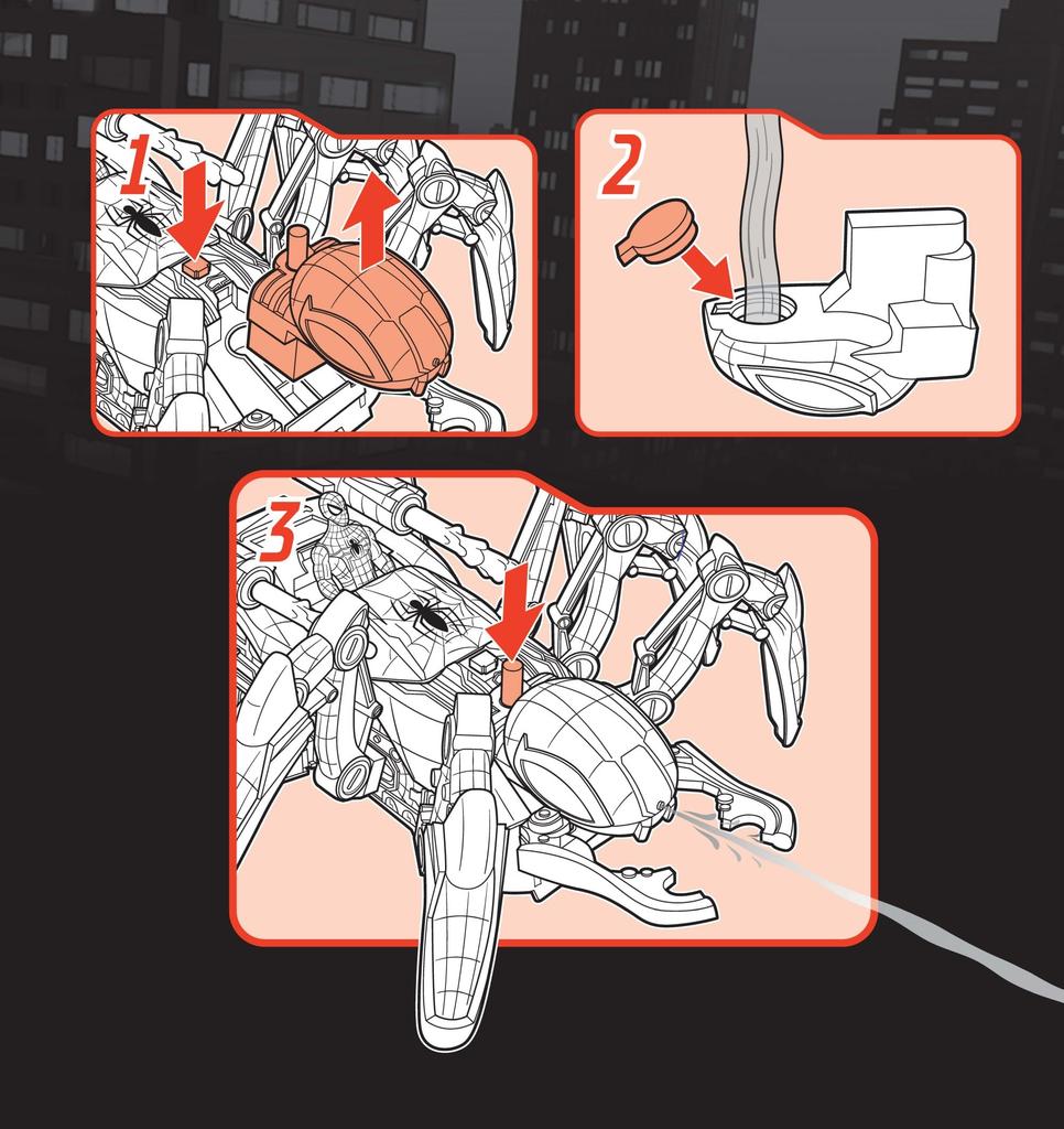 Marvel Epic Hero Series Web Splashers Crawl Blast Spider F7845 Authentic Spider-Man Spider-Man &