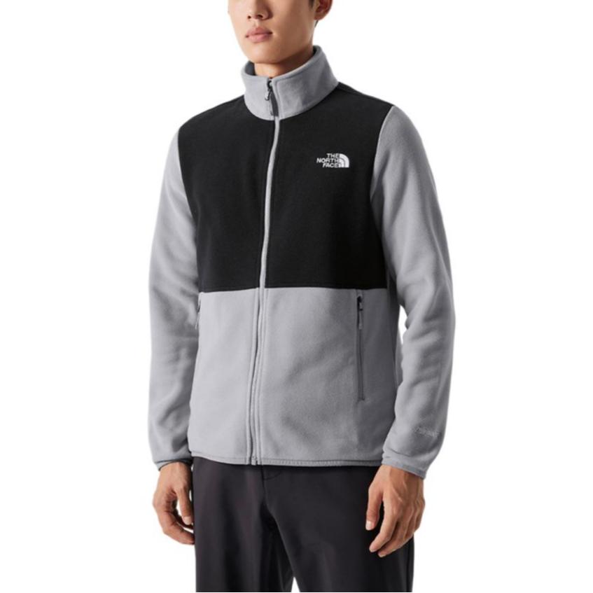 THE NORTH FACE Velvet Jackets Men's Gray Stand Collar Moderate Straight Fit NF0A83O9-GVV
