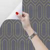 Black Gold Textured Peel and Stick Wallpaper Geometric Self Adhesive Wallpaper Removable Contact Paper for Cabinets Drawers