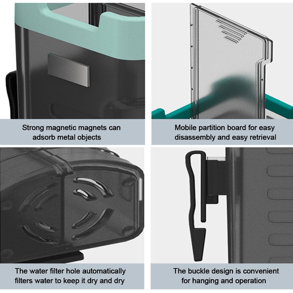 Fishing Water Cup Holder Fishing Storage Shelf Detachable Board Water Bottle Box Multifunctional with Buckle Fishing Equipment