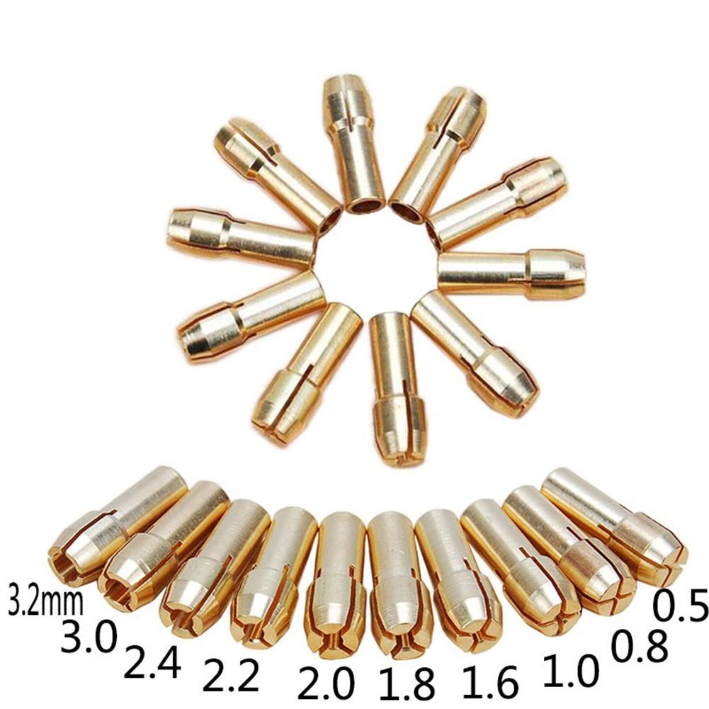 10pcs Electric Grinder Chuck 4.2mm Mini Grinder Copper Chuck Accessory Set