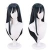 Cosplay Wig for Long Cosplay Wig 5 Bonus Dedicated Net and and a Memo Pad Heat-resistant "Second Castle," Black, Straight, Hair, Disguise, + Items
