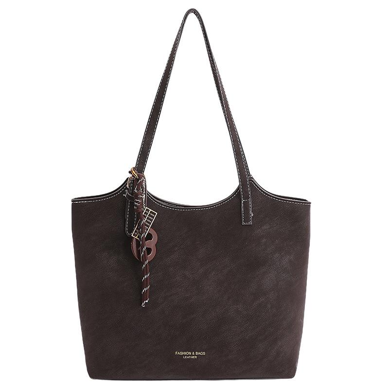 Retro hochwertige Tote-Tasche Damen Frühling und Herbst neue trendige Handtasche mit großem Fassungsvermögen für die Arbeit Pendeln Umhängetasche Tasche