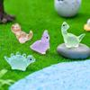 30/50 Stück Kreative Leuchtende Dinosaurierfiguren Leuchtende Mini-Harz-Dinosaurier Spielzeug für Weihnachten Feengarten Dekoration Geschenke