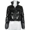 Solid Color Long Sleeve Short Zip Coat Solid Long Sleeve Short Zip-up Outerwear