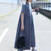 Latest Summer Stylish Short-sleeved Dress Womens Wrinkle Comfortable Fit and Thin