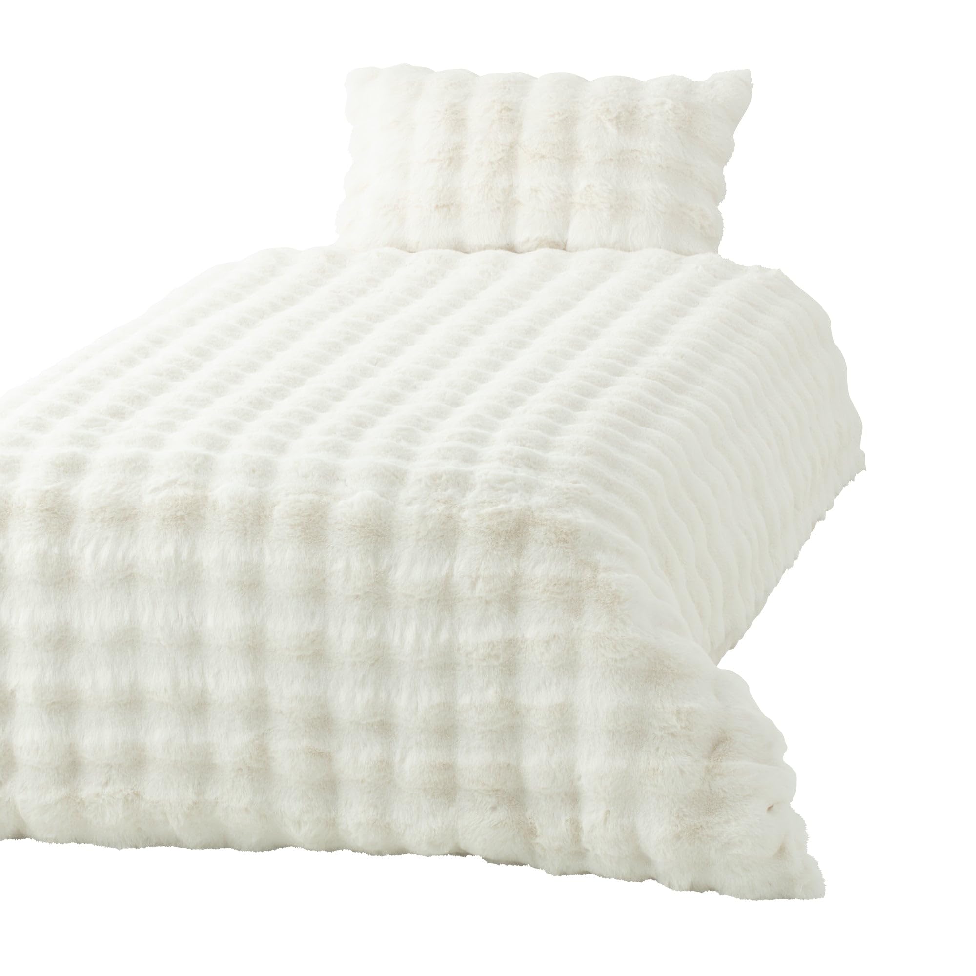 

Francfranc WARMY Pocomocofur Duvet Cover Single White 2024 Model