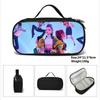Huntrix Kpop Student Blue Compartmentary Pencil Bag Kpop Witch Hunter Student Storage Stationery Bag Pencil Bag