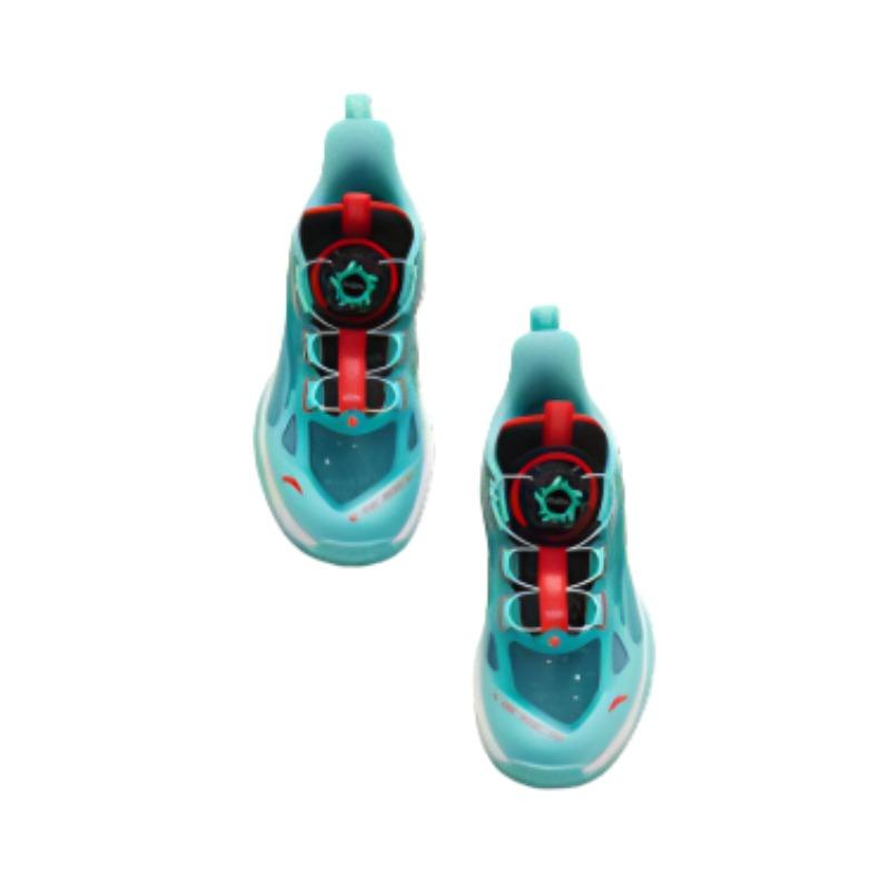 Anta Kids Lightweight Comfortable Daily Shock Absorbing Durable Low Top Basketball Shoes Kids Sneakers Blue Black Red 312329953-1