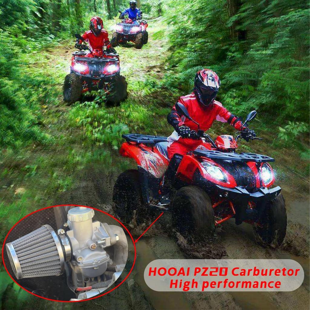 PZ20 Carburetor For Kazuma Baja 50Cc 70Cc 90Cc 110Cc 125Cc TaoTao Coolster 110B NST SunL Chinese Quad 4 Stroke ATV 4 Wheeler Go Kart Dirt Bike