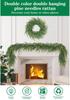 Norfolk Pine Vine Christmas Wreath - Creative Green Plant Pendant for Holiday Decoration and Gifts.