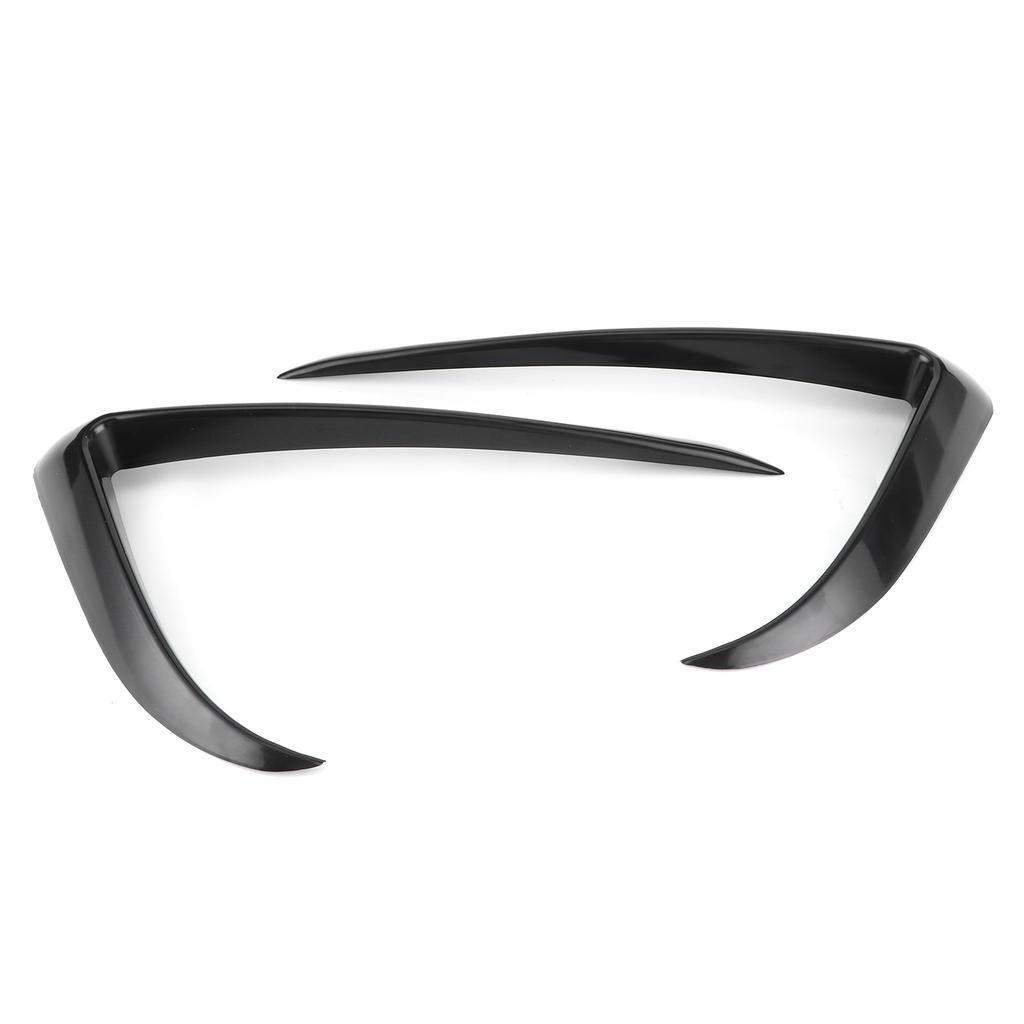 Front Foglight Eyebrow Eyelids Cover Trim Auto Car Accessories Fit for Tesla Model 3Black