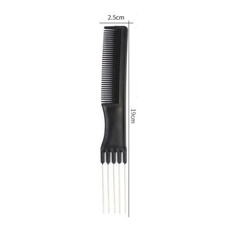 Oil Head Curly Comb Men Double Side Tooth Combs Steel Needle Fork Combs Hair Brush Barber Salon Hairdressing Tools