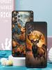Deer Lichee Pattern Phone Case for Samsung Galaxy A55 A35 A17 A07 A15 A13 A25 A51 A71 A72 A73 A32 A52 A52S A41 5G Soft TPU Shell