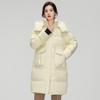 Yiliteng Women's Drawstring Waist Hooded Down Jacket