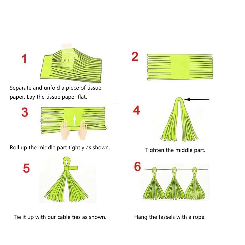 Colorful Paper Streamers for Wedding Decorations Birthday Celebration Supplies Easy Assemble Paper Hanging Ornament