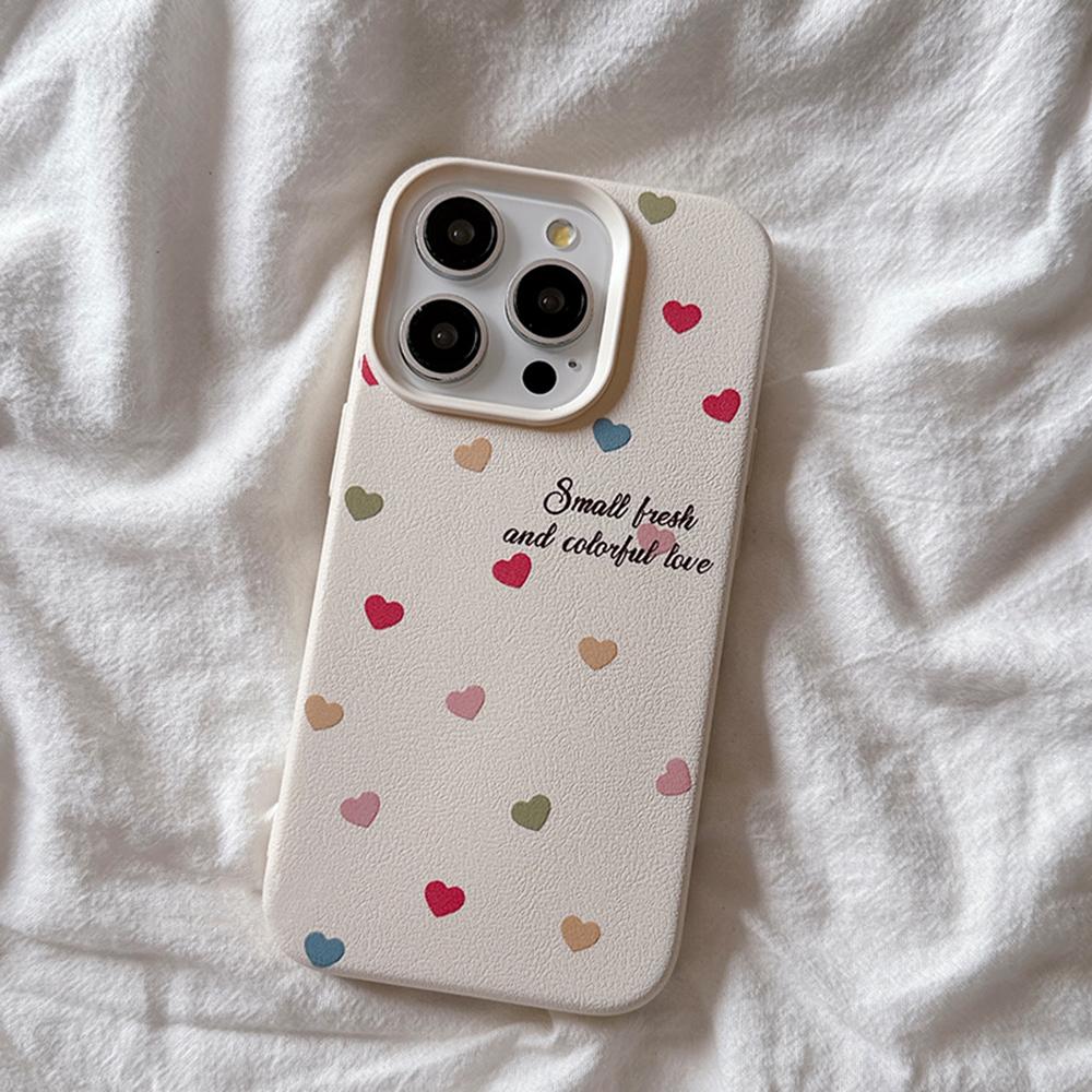 Handyhülle für iPhone 16 15 14 13 12 11 Pro Max iPhone 11 13 16 15 14 12 Bunte Herz-Punktmuster Handyhülle Cover
