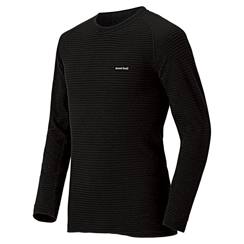 Super Merino Wool Round Neck Shirt 1107581 BK Black M [Montbell] EXP. Men s