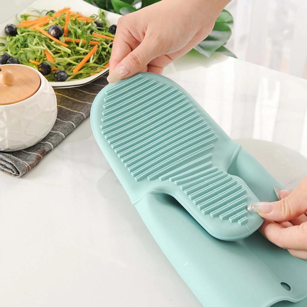 1 Pcs Long Thickened Oven Gloves Heat Resistant Microwave Glove BBQ Baking Hot Pot Silicone Mitts Cooking Pinch Mitts Potholder