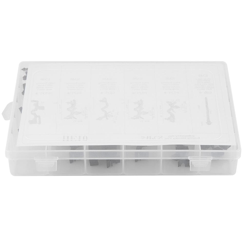 54pcs Assorted Car Body Wiring Harness Fastener Wire Routing Clip Convoluted Conduit Clip