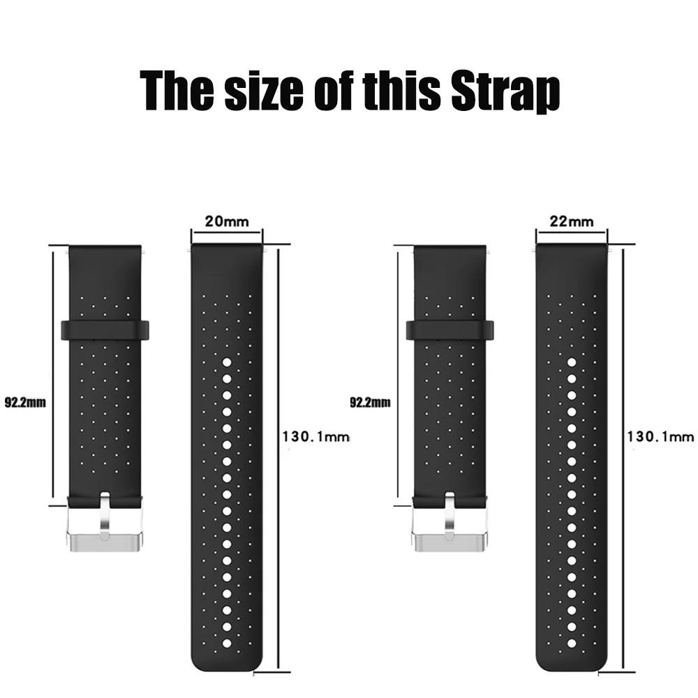 Silicone Strap 20/22mm For Garmin Venu 4 3 2 SQ/Vivoactive 6 5 4 Watch Band Forerunner 570 265 255 245 165 Music Bracelet Correa