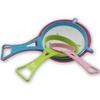 New 4Pcs Plastic Fine Mesh Filter Colander Soy Milk Sieve Flour Sieve with Handle Juice and Tea Filter Kitchen Tool