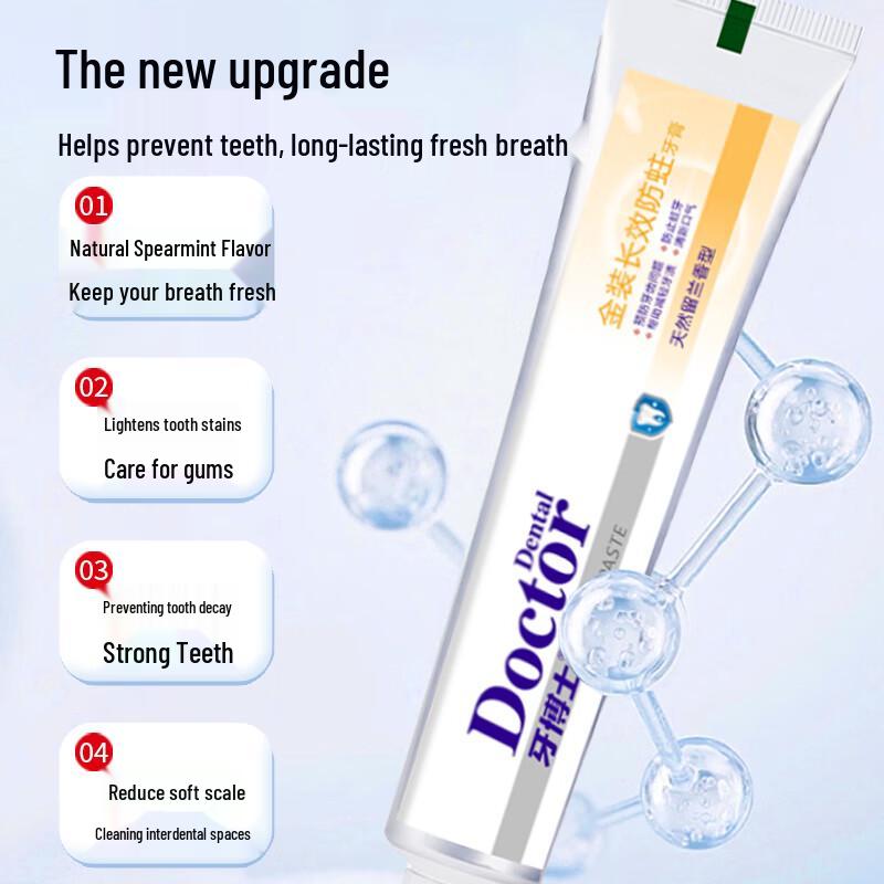 Dr. Tooth Premium Long-Lasting Anti-Cavity Toothpaste (220g x 3)