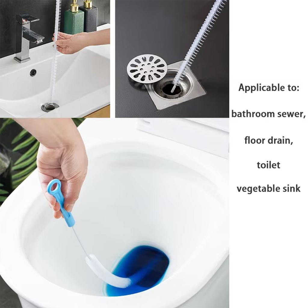 1/2/4pcs Set Of Drainage Cleaning Tools Drain Unclogger Brushes Effectively Capture Hair Clean Kitchen And Bathroom Pipes Kitch