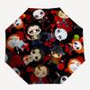 1pc Halloween Horror Icons Umbrella with Plastic Handle,Suitable for All Seasons Home Travel Outdoor UmbrellaM1342