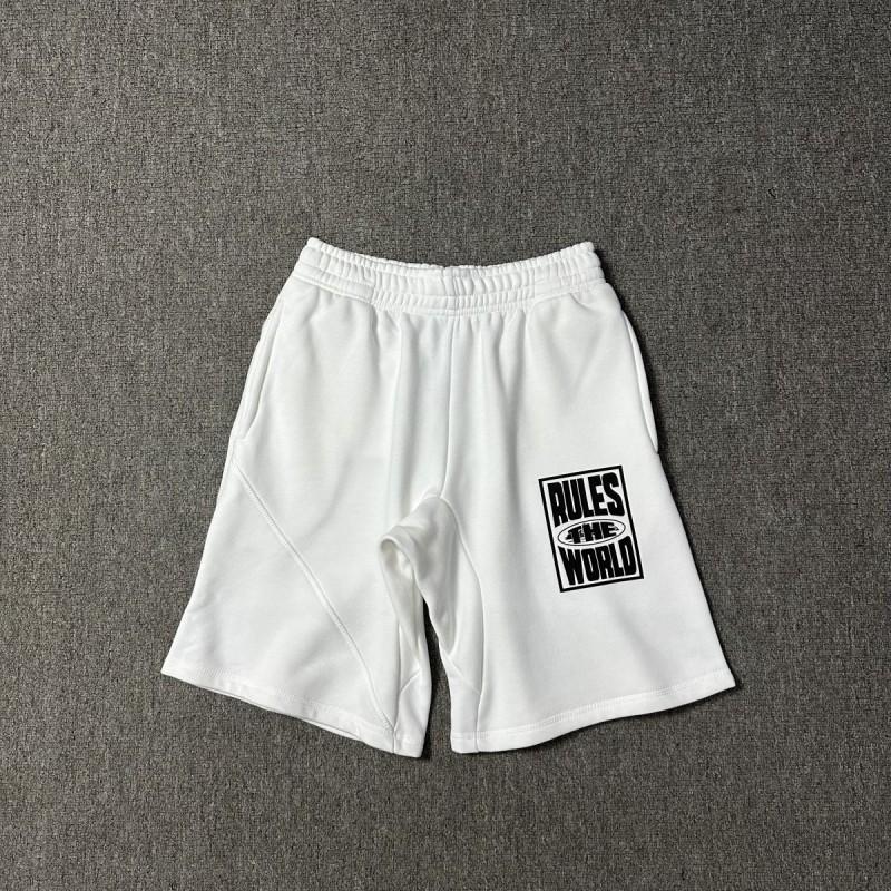 Corteiz Streetwear Short Pants Men Women Alcatraz Ship Print Loose Fit Cotton Shorts