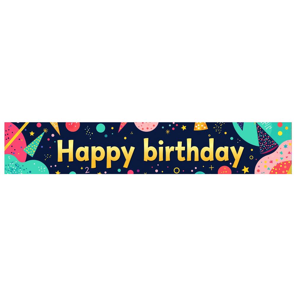 Printable Birthday Banner Birthday Supplies Party Backdrop For Home Decor Baby Shower Girl's Birthday
