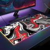 Strata Liquid Art Mouse Pad RGB Backlit Mouse Pad Laptop Mouse Pad Laptop Gamer Computer Desk Gaming Accessories