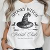 Spooky Witch Social Club Tee: Halloween Party Costume Shirt