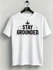 1pc Mens Graphic T Shirt Stay Grounded Short Sleeve Crew Neck