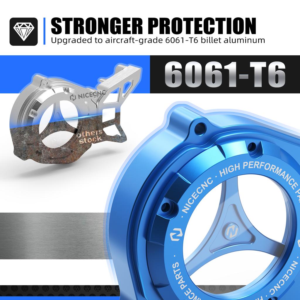 NICECNC For Yamaha YZ85 2002-2023 YZ80 1993-2001 YZ65 2018-2023 YZ 65 YZ 80 YZ 85 Sprocket Cover Guard & Transparent Motor Cover