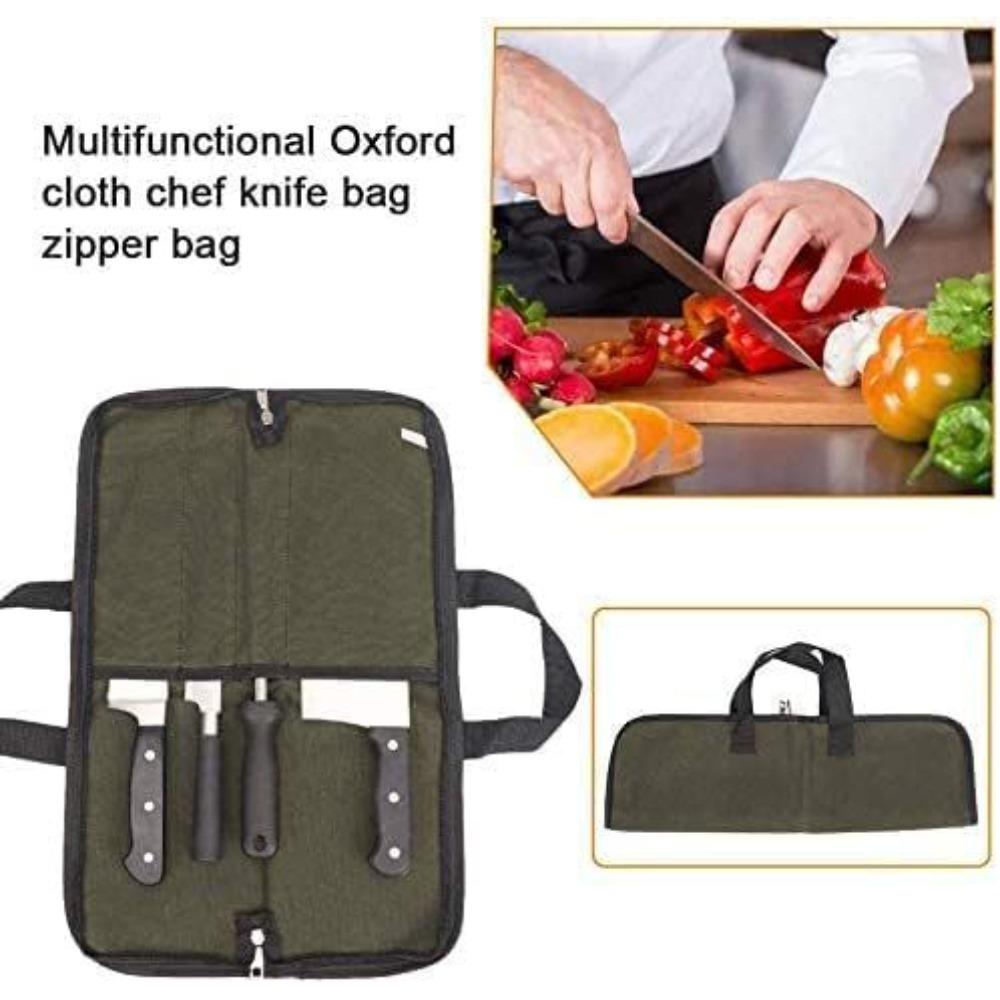 Portable Chef's Bag, Fashionable, Durable, Oil and Wax Canvas Bag, Practical, Kitchen Knife Storage Bag, Chef's Handheld Tool Kit