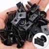 Black Car Metal Screw Tapping Fastener Clip U-Type Clip with Screw Anti-rust Protection Clip Screw for M4 M5 Screws 20/40pcs