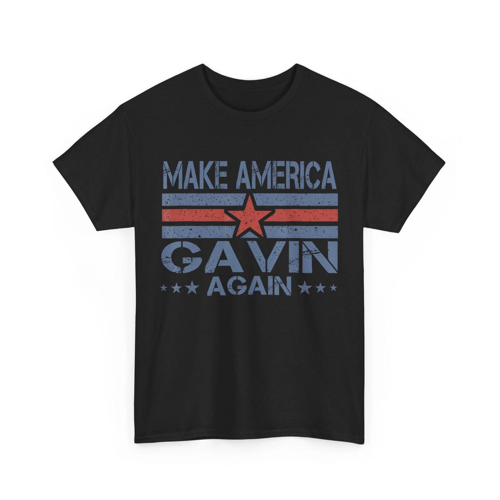 Make America Gavin Again Funny Patriotic Retro Vintage T shirt 2XL