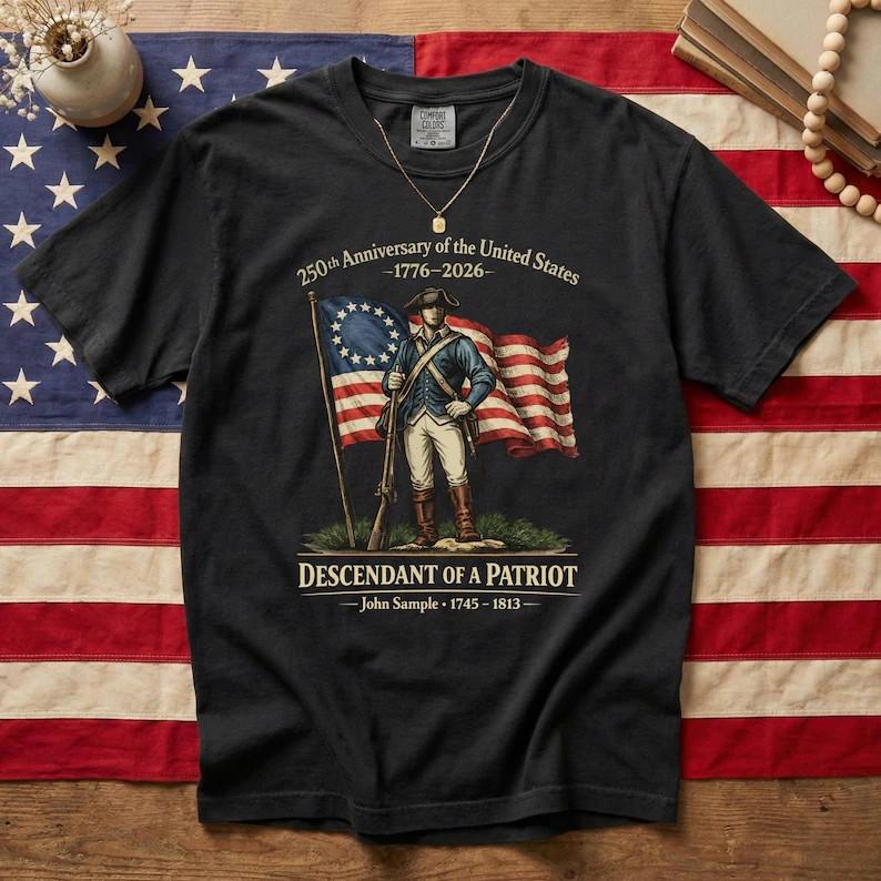 Personalized 250th Anniversary of the United States Shirt Unisex T-Shirt XXXL