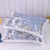 Thickened Pure Cotton Old Coarse Fabric Lace Pillowcase, A Pair of Student and Children's Dormitory Cotton Pillow Covers