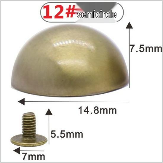 Punk Spike Alloy Bullet Rivet Horn Cone with Base Screw for Apparel, Bags, Shoes
